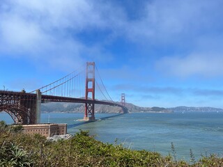 Golden Gate Bridge on a sunny summer day in 2022