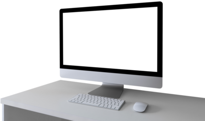 Workplace with computer 