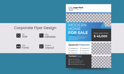 Corporate flyer design, home sale flyer design