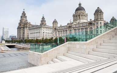 Three Graces on the Liverpool waterfront