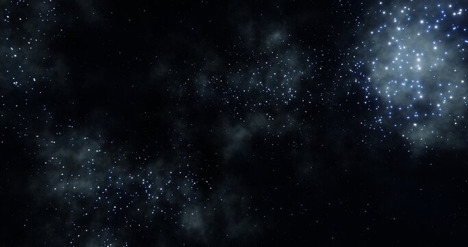 Nebula background. Galaxy in the universe. 3d rendering.