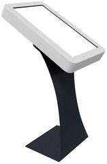 Isolated self-service desk - information kiosk with touchscreen