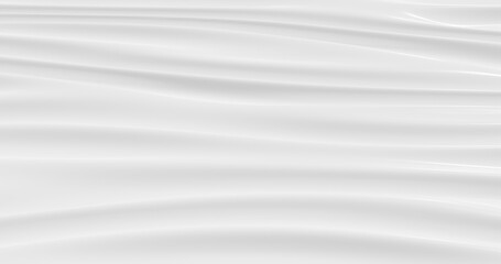 Obraz premium White cloth satin texture background. 3d rendering.