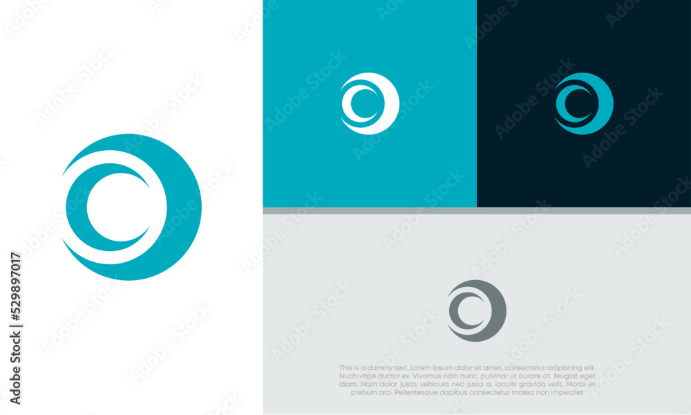 Wall mural innovative high tech logo template. template label for blockchain technology. technology logo.