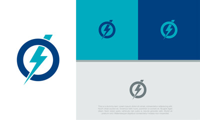 Flash Electric Logo Bolt Energy Company.	