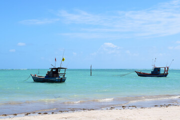 Fototapeta premium boat on the beach