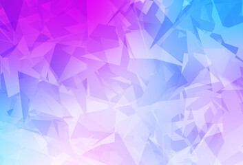 Light Pink, Blue vector texture with abstract poly forms.