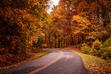 Fall Drive Along the Blue Ridgeway Parkway