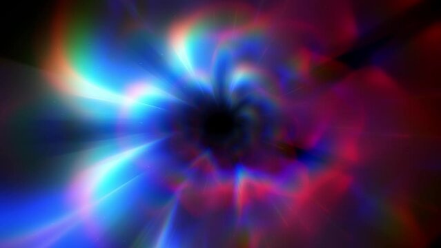 4k animated background simulating the colors of light passing through a prism