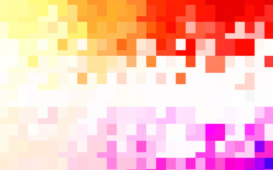 Light Red, Yellow vector backdrop with rhombus.