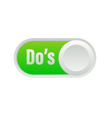 Red and green yes and no buttons. Graphic art logo design element isolated on white background. Concept of do or don't symbol like decision.
