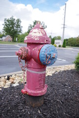 Fototapeta na wymiar Old and faded fire hydrant