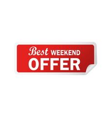 Best offer sticker on white background. Discount offer price sign. Vector illustration.