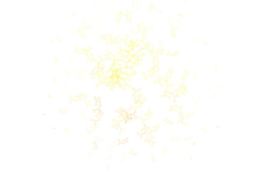 Light Orange vector background with forms of artificial intelligence.