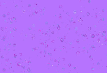 Light Pink, Blue vector pattern with fresh ingredients.