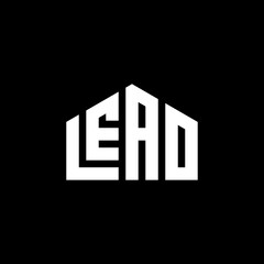 lead leader logo design illustration isolated black background