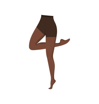 brown tights legs pose white background clip art preview