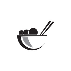 bowl icon logo vector design template