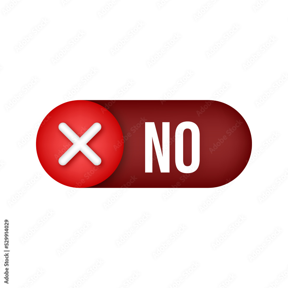 Poster yes no word text on talk shape. vector stock illustration yes no in speech bubble on white backgroun