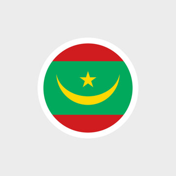 recommend clip art: Mauritania flag. Mauritanian flag with Muslim crescent and star. State symbol of the Islamic Republic of Mauritania.