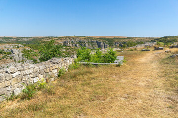 Ruins of medieval fortificated city of Cherven, Bulgaria