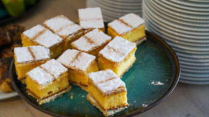 pequeno almoço, bolos, doces, pastel de nata