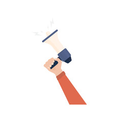 Hands with empty placard. Flat character. Vector flat design. Poster banner design. Female hand. Game sign.