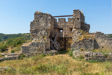 Ruins of medieval fortificated city of Cherven, Bulgaria