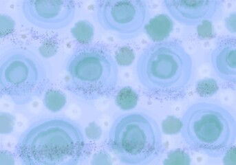 Watercolor circle polka dots background for wrapping paper and fabrics and kids notebooks and accessories