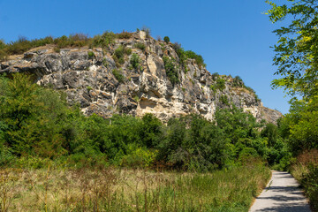 Ruins of medieval fortificated city of Cherven, Bulgaria