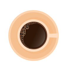 Flat black pattern on white backdrop. Black line icon. Kid graphic. Coffee shop tools, great design for any purposes. Cooking food. Flat vector.