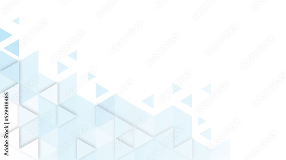 Canvas Prints modern abstract background with triangle lowpoly polygon and soft white blue pastel colors