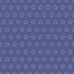Seamless pattern lilac purple star night sky, simple flat background - obrazy, fototapety, plakaty