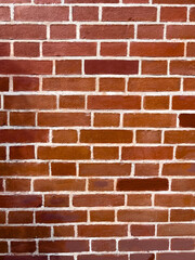  Texture of red brick wall in the city