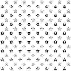 Black and white star on white background seamless pattern contrast background for design eps vector illustration