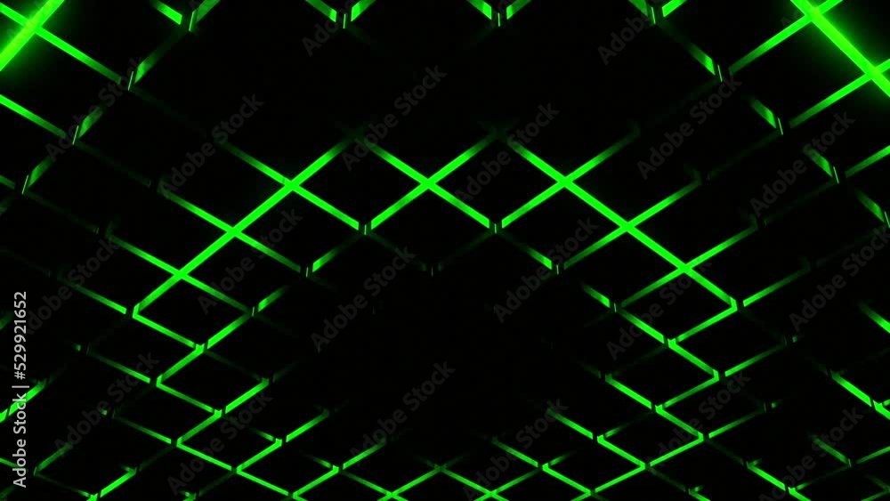 Poster abstract neon grid field with black spreading ring looking like pulsation. design. black moving shad