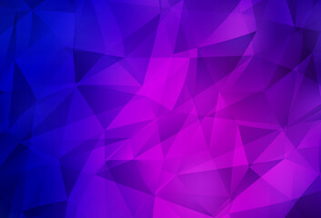 Dark Purple, Pink vector low poly texture.