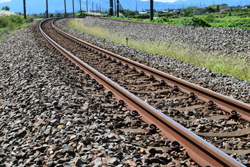 Fototapeta premium 鉄道線路 羽越本線