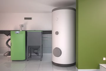 Fototapeten Home heating system, 3D illustration © Studio Harmony