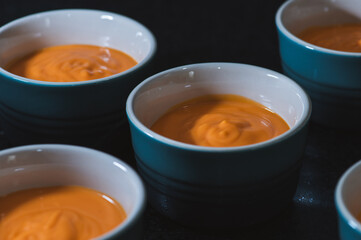 Salmorejo, sometimes known as ardoria or ardorío, is a traditional soup originating from Andalusia, southern Spain, made of tomato, bread, extra virgin olive oil and garlic