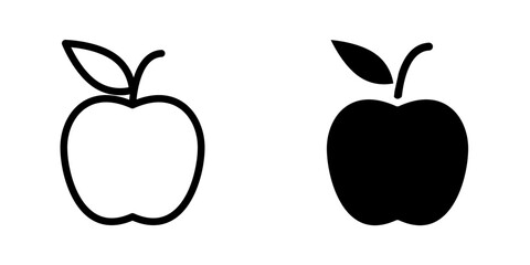 apple fruit icon template