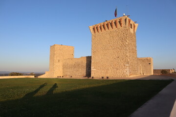 Sunset in Ourem Castle Portugal