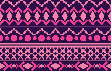 Navajo native american fabric seamless pattern,geometric tribal ethnic traditional background, design elements, design for carpet,wallpaper,clothing,rug,interior,embroidery vector illustration.