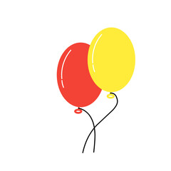 Balloon in cartoon style