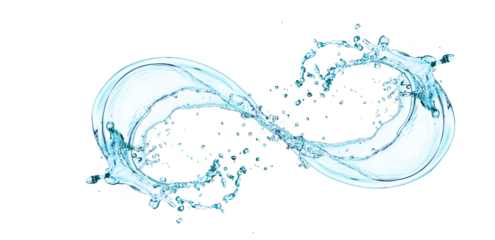 Water splash circle shape