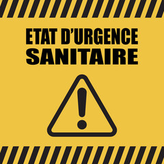 Logo &eacute;tat d'urgence sanitaire.