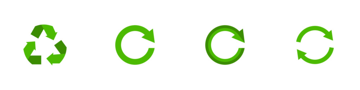 Conjunto de iconos de reciclaje. Concepto de reciclar y reutilizar. Cuidado del planeta y el medio ambiente. Ecológico