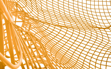 Abstract gold yellow geometrical structure background