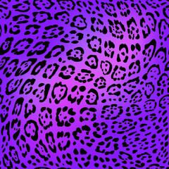 Colorful decorative jaguar pattern. Seamless pattern.