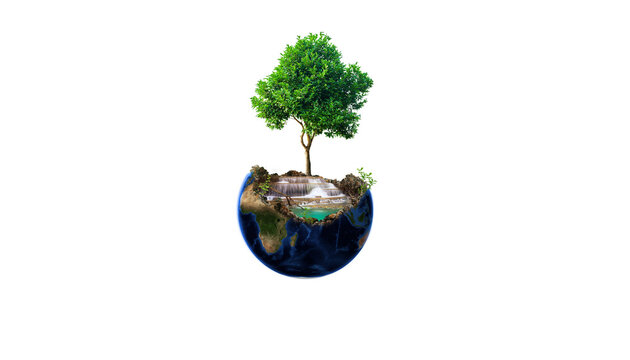 Environment and save earth concept.
